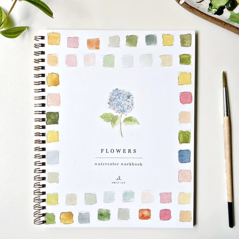 Färgström™ | Tänd din kreativitet med vår inspirerande akvarellarbetsbok!