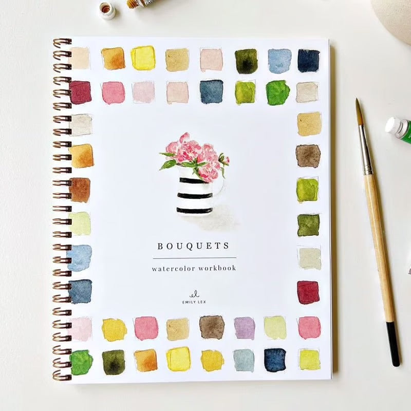 Färgström™ | Tänd din kreativitet med vår inspirerande akvarellarbetsbok!