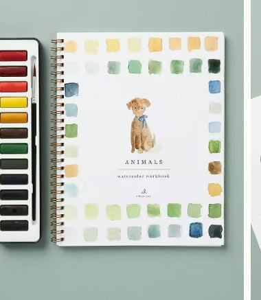 Färgström™ | Tänd din kreativitet med vår inspirerande akvarellarbetsbok!