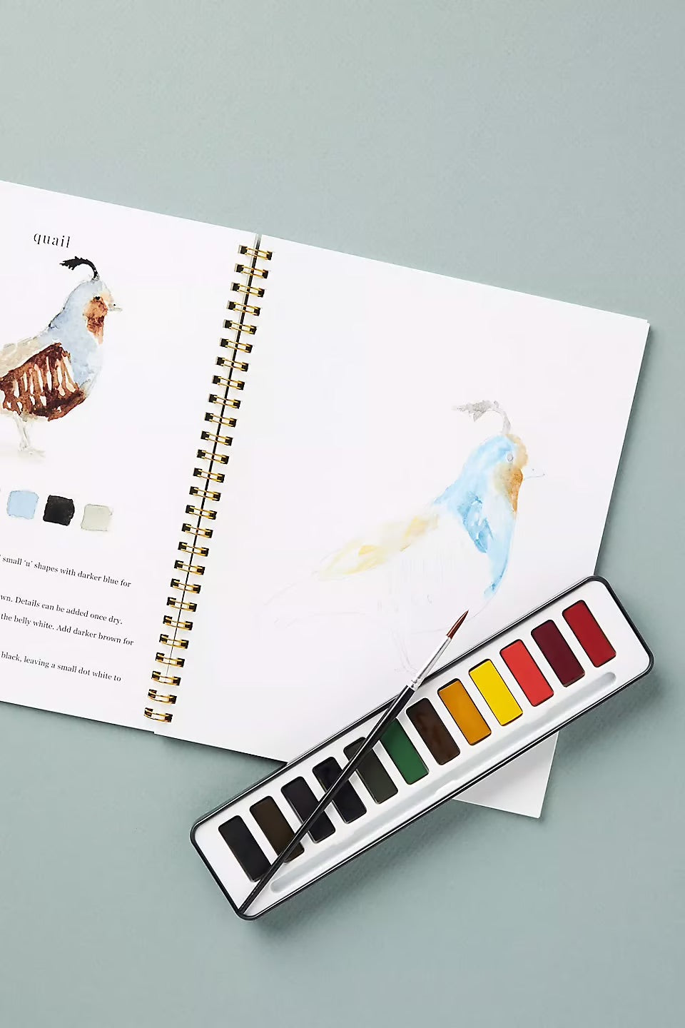 Färgström™ | Tänd din kreativitet med vår inspirerande akvarellarbetsbok!
