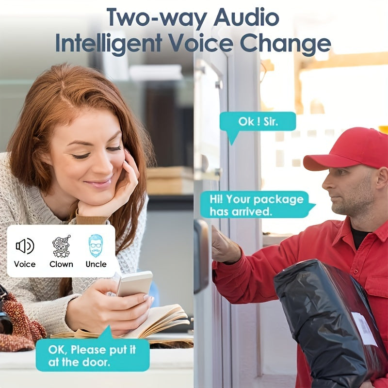 DoorGuard™ HD Videodörrklocka | Se, Tala, Säkra på distans