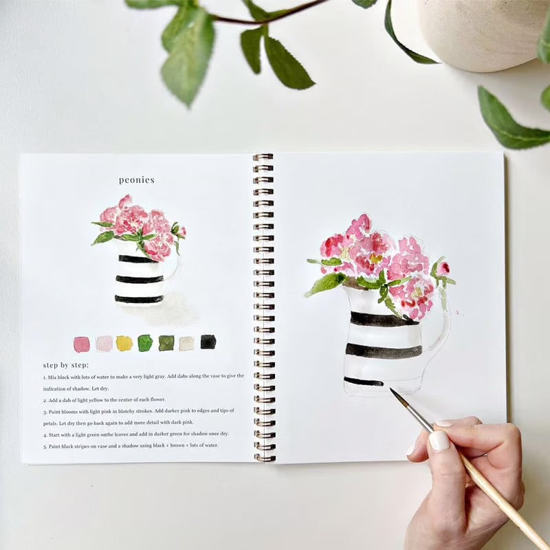 Färgström™ | Tänd din kreativitet med vår inspirerande akvarellarbetsbok!