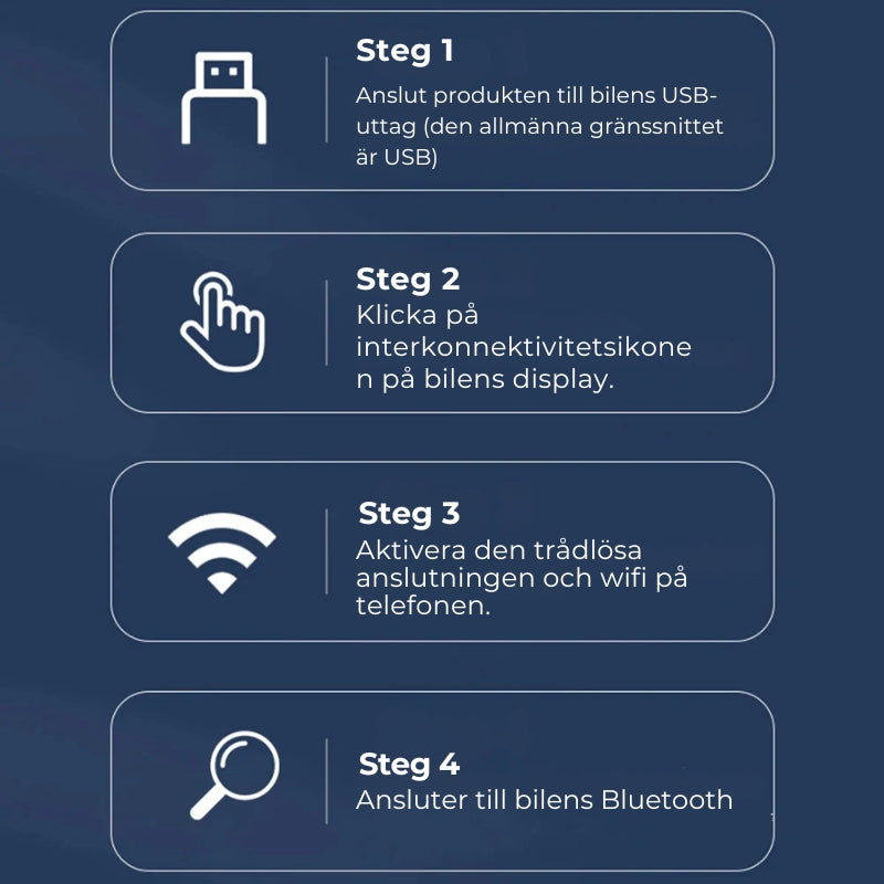 CarConnect™ – Mini Trådlös CarPlay-adapter