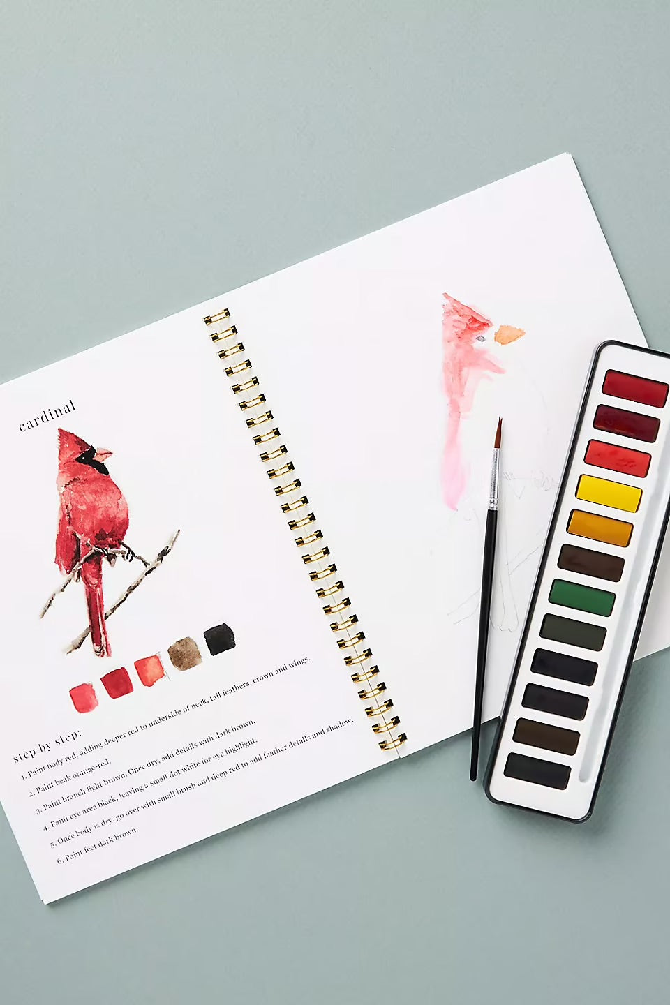 Färgström™ | Tänd din kreativitet med vår inspirerande akvarellarbetsbok!