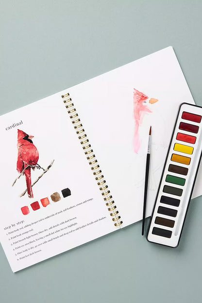 Färgström™ | Tänd din kreativitet med vår inspirerande akvarellarbetsbok!