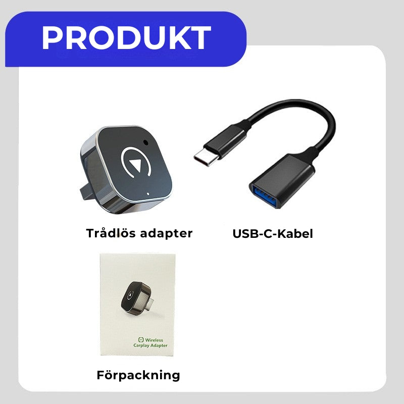 CarConnect™ – Mini Trådlös CarPlay-adapter