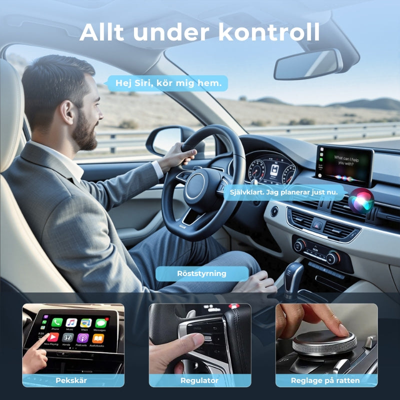 CarConnect™ – Mini Trådlös CarPlay-adapter