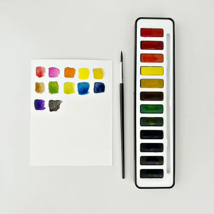 Färgström™ | Tänd din kreativitet med vår inspirerande akvarellarbetsbok!