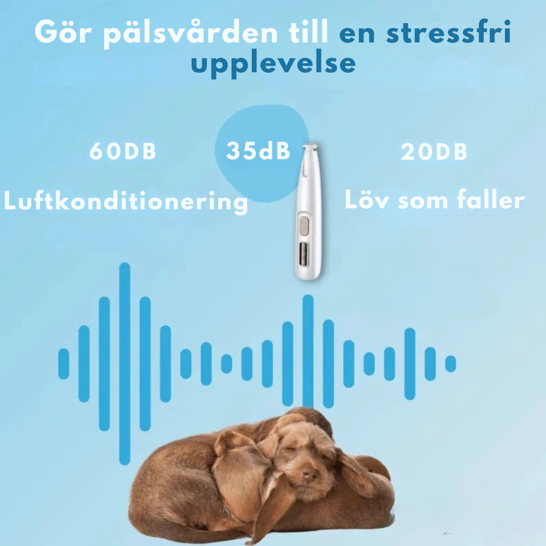 Tasstrimmer™ Pro | Professionell trådlös tassvård för hundar och katter