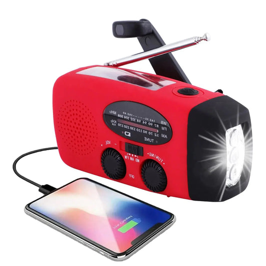 Nödradio™ – Handhållen krissradio med ficklampa och nödljus