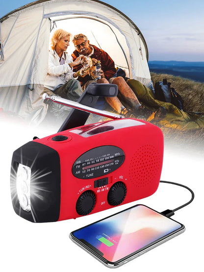 Nödradio™ – Handhållen krissradio med ficklampa och nödljus
