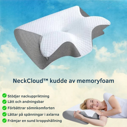 NeckCloud™ | Ergonomisk kudde för bättre sömn | 50–70% RABATT