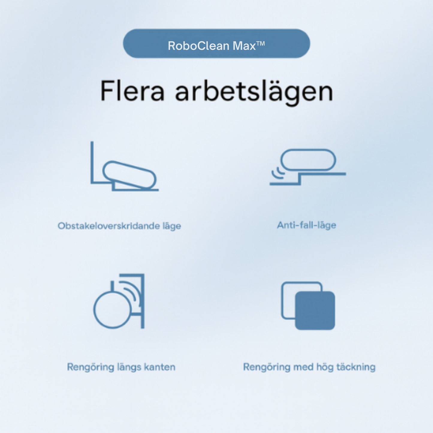 RoboClean Max™ | Effektiv städning med ett knapptryck