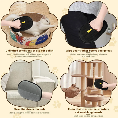 PälsRen™ CleaningGloves 1+1 GRATIS: Elektrostatiska Pälsborttagningshandskar