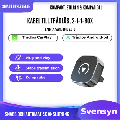 CarConnect™ – Mini Trådlös CarPlay-adapter