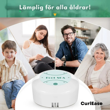 CurlEase™ | Rena kroppen – börja från fötterna
