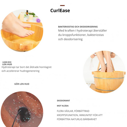CurlEase™ | Rena kroppen – börja från fötterna