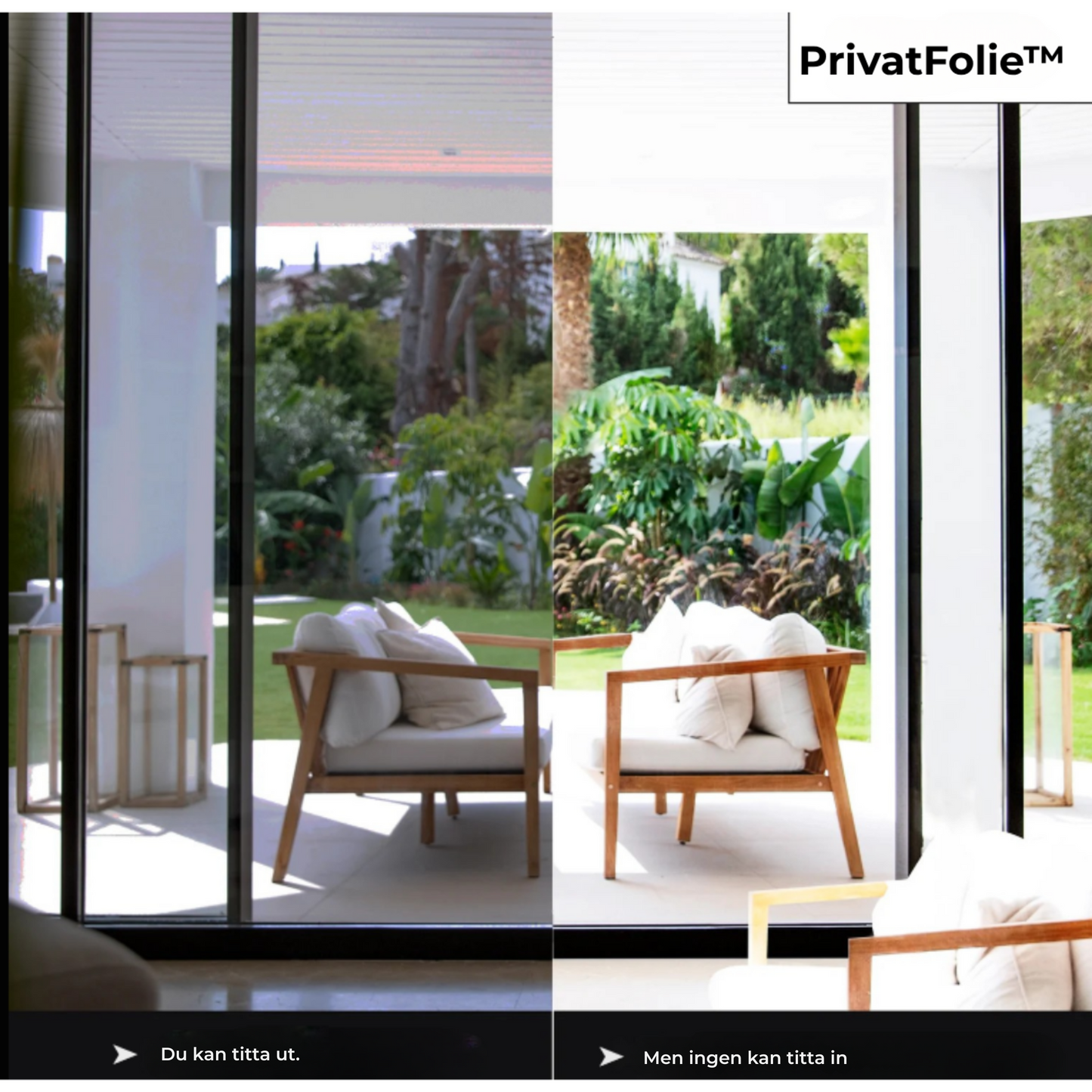 PrivatFolie™ – UV-skyddande privatlivsfilm!