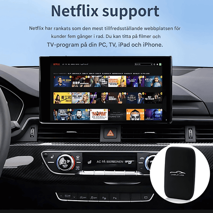 StreamRide - SmartBox | Gör Om Din Trådbundna CarPlay till Trådlös CarPlay & Android Auto med Videoappar