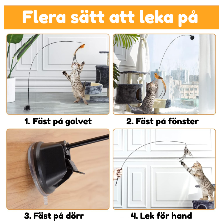 Fjäderbågen™ – Aktiverar din katt på nolltid