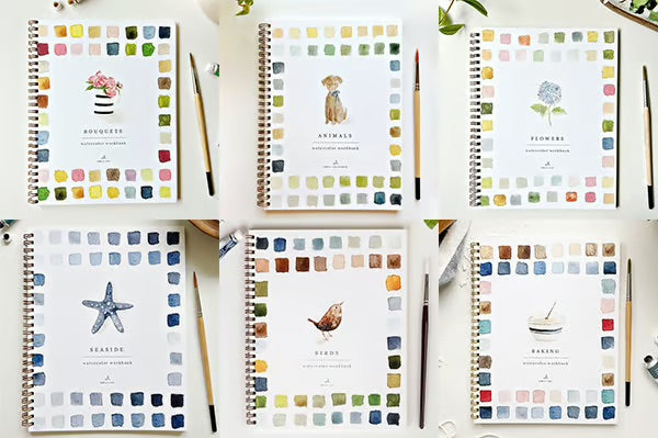 Färgström™ | Tänd din kreativitet med vår inspirerande akvarellarbetsbok!