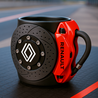 BrakeBrew™ | Kaffemugg formad som bromsbelägg – perfekt för bilentusiaster