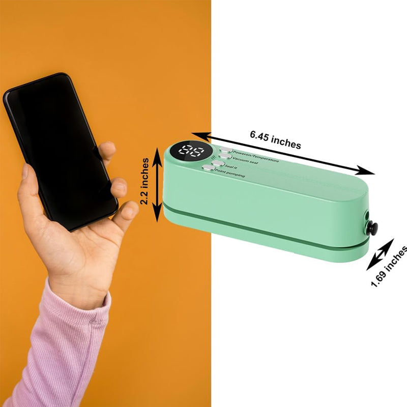 Bärbar elektronisk vakuumförslutare och lamineringsmaskin för livsmedelskonservering